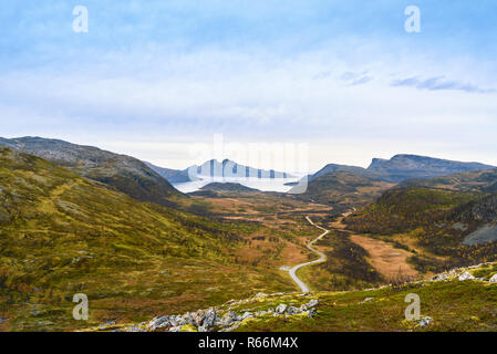Beau paysage de montagnes, Tromso, Norvège Banque D'Images