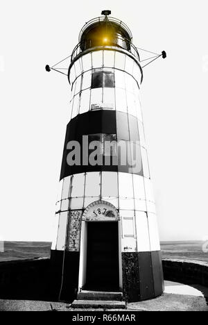 SchleimÃ¼nde phare sur la mer Baltique Banque D'Images