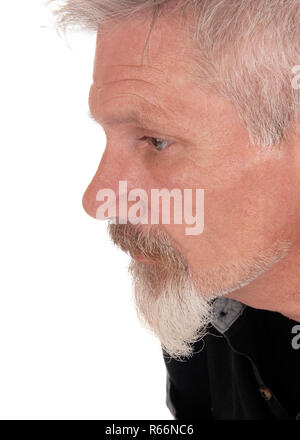 Portrait d'un homme aux cheveux gris Banque D'Images