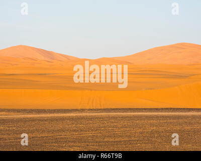 Erg Chubby - désert marocain Banque D'Images