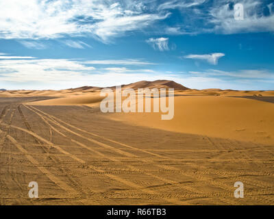 Erg Chubby - désert marocain Banque D'Images