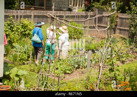 Garden club tour à Williamstown dans le Massachusetts. Banque D'Images