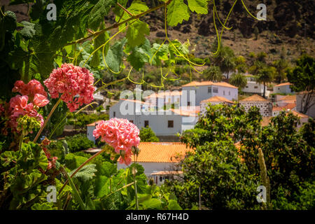 Fataga village de Gran Canaria Banque D'Images