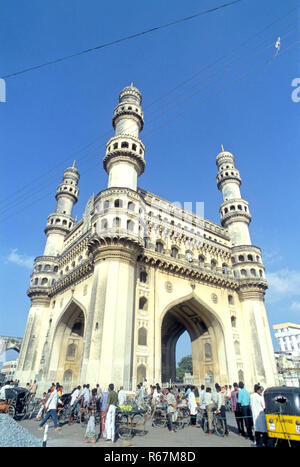 Charminar, Hyderabad, Andhra Pradesh, Inde Banque D'Images