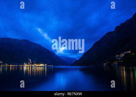Odda hordaland en Norvège,, Banque D'Images