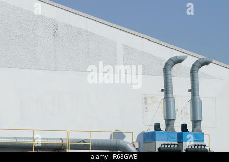 Bien situé à côté de la soufflante d'air factory Banque D'Images