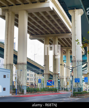 L'autoroute à Shanghai, Chine Banque D'Images