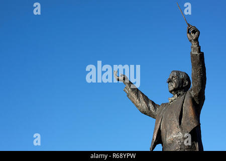 Statue commémorative de Gustav Holst, Imperial Gardens, Cheltenham Banque D'Images