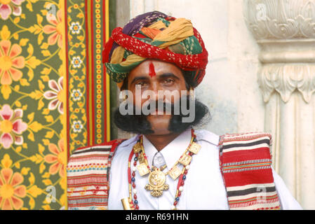 L'homme du Rajasthan, Rajasthan, Inde modèle libération Nombre 713 Banque D'Images