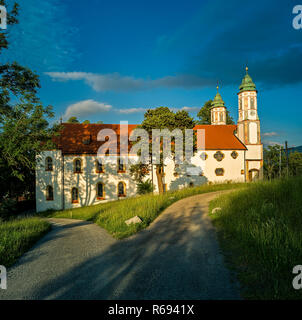 L'église Sainte Croix à Bad Tölz en Bavière Banque D'Images