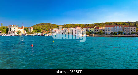 Île de Hvar harbour vue panoramique Banque D'Images