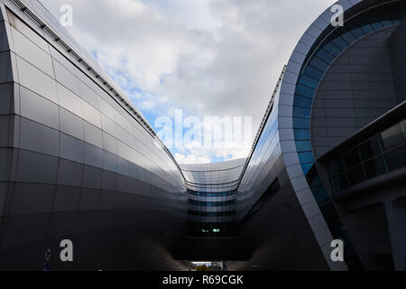 Abstraite de la construction du Terminal 2 de l'aéroport de Dublin, Dublin, République d'Irlande Banque D'Images