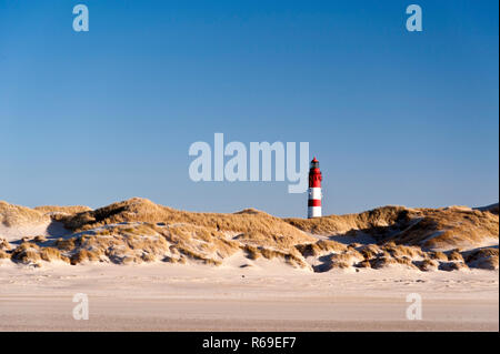 Phare sur Amrum Banque D'Images