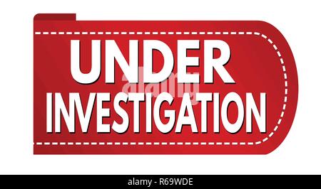 Sous enquête design de bannières sur fond blanc, vector illustration Illustration de Vecteur