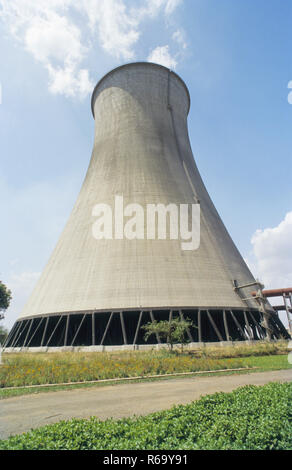 Tour de refroidissement, centrale électrique, Inde, Asie Banque D'Images