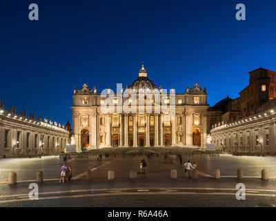 La Basilique Saint-Pierre, Vatican, Rome, Italie Banque D'Images