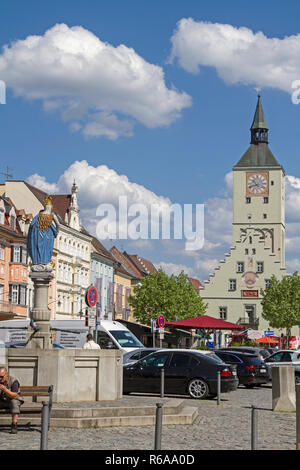 Le District de Basse-bavière Deggendorf est connue comme la porte de la forêt de Bavière en raison de son emplacement dans la vallée du Danube au pied de la Moun Banque D'Images