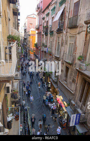 Scène de rue, Via dei Tribunali, Naples, Italie, Strassenszene, Napoli, Italie Banque D'Images