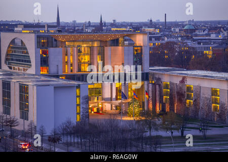 Bureau du Chancelier fédéral, zoo, centre, Berlin, Allemagne, Bundeskanzleramt, Mitte, Tiergarten, Deutschland Banque D'Images