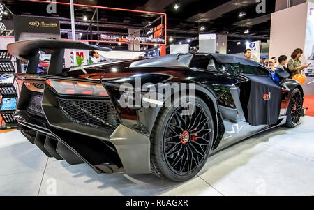 Kuala Lumpur, Malaisie. 2 Décembre, 2018. Visitez le stand KDX a vu une Lamborghini Aventador à Kuala Lumpur International Motor Show 2018 (KLIMS18) dans le Kua Banque D'Images