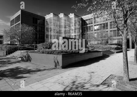 Witan Gate House Building, Central Milton Keynes, Buckinghamshire, Angleterre, Royaume-Uni Banque D'Images