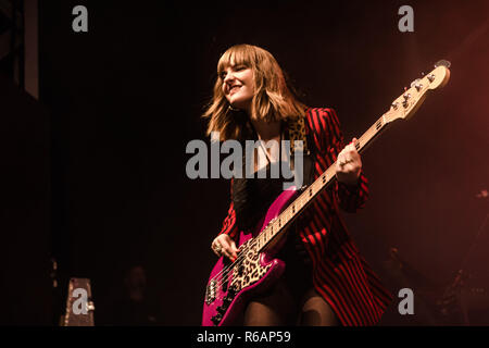 Maneskin effectue vivent à la Fabrique à Milan, Italie, le 23 novembre 2018 Banque D'Images