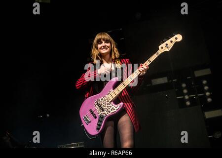 Maneskin effectue vivent à la Fabrique à Milan, Italie, le 23 novembre 2018 Banque D'Images