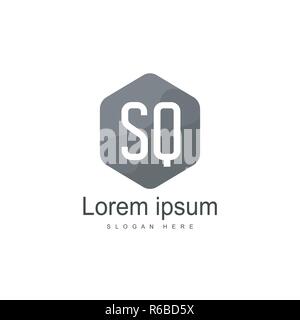 Lettre initiale Logo2 Modèle. Lettre logo design minimaliste Illustration de Vecteur