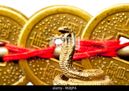 Le Feng Shui de l'année du Serpent Banque D'Images