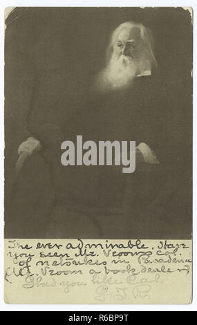 Walt Whitman vintage portrait Banque D'Images