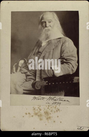 Walt Whitman vintage portrait Banque D'Images