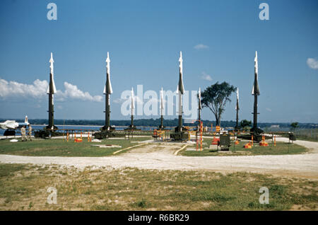 US ARMY / United States Army Flugabwehrrakete / Surface to Air Missile (SAM) MIM-3 Nike Ajax Banque D'Images