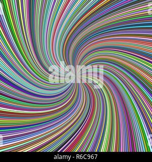 Colorful abstract hypnotique "fond de rayure - vector design burst Illustration de Vecteur