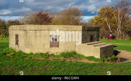 World War 2 fortifications de l'île East Essex Mersea Banque D'Images