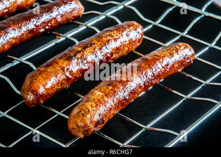 Merguez, saucisses grillées, de l'Afrique du Nord Banque D'Images