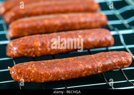 Saucisse Merguez, de l'Afrique du Nord Banque D'Images