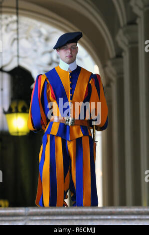 L'Italie, Lazio, Rome, Vatican, Garde Suisse Banque D'Images