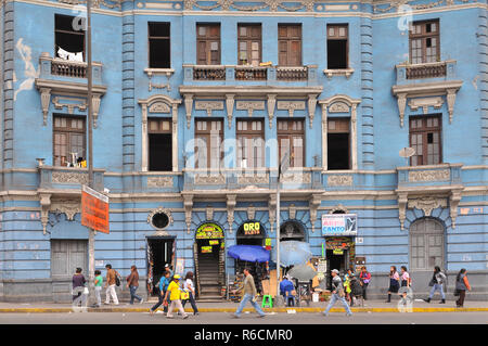 Pérou, Lima, occupé la place de Mayo 2 Banque D'Images