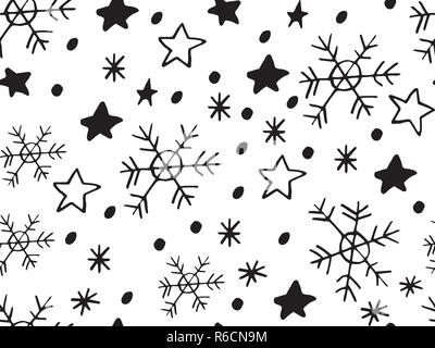 Simple Motif flocon transparent Illustration de Vecteur