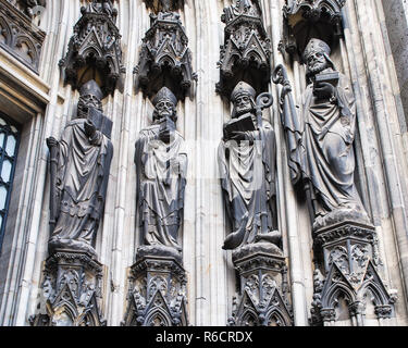 Décoration d'extérieur de la cathédrale de Cologne Banque D'Images