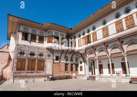 Cour intérieure de harem dans le palais de Topkapi à Istanbul, Turquie Banque D'Images