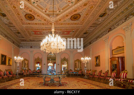 Intérieur du Palais de Dolmabahçe Sarayi (Palais Dolmabahce) Turquie Istanbul Banque D'Images