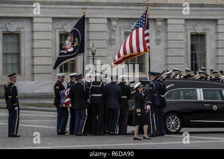 Washington DC, USA. 5 Décembre, 2018. Le président George H. W. Funérailles d'état de Bush. Crédit photo : Rudy K /Alamy Live News Banque D'Images