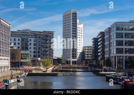 Leeds Dock à Clarence Dock à Leeds Banque D'Images