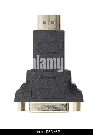 Le convertisseur DVI vers HDMI Banque D'Images