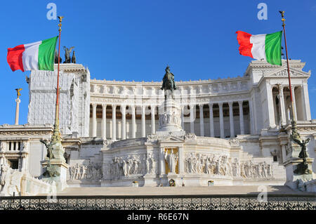 Monument Vittoriano, Altare della Patria de Vittorio Emanuele II, Piazza Venezia, Rome, Italie Banque D'Images