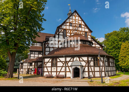 Voir l'église classée à l'Unesco de la paix dans la ville de Swidnica En Basse-silésie du sud-ouest de la Pologne Banque D'Images