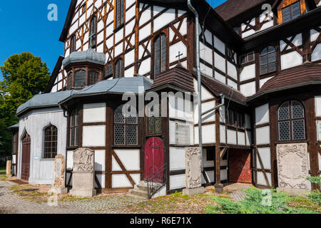 Voir l'église classée à l'Unesco de la paix dans la ville de Swidnica En Basse-silésie du sud-ouest de la Pologne Banque D'Images