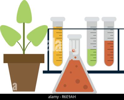 Les expériences scientifiques et d'enquête Illustration de Vecteur