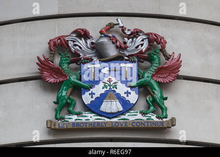 La Worshipful Company of Plaisterers Shield Banque D'Images